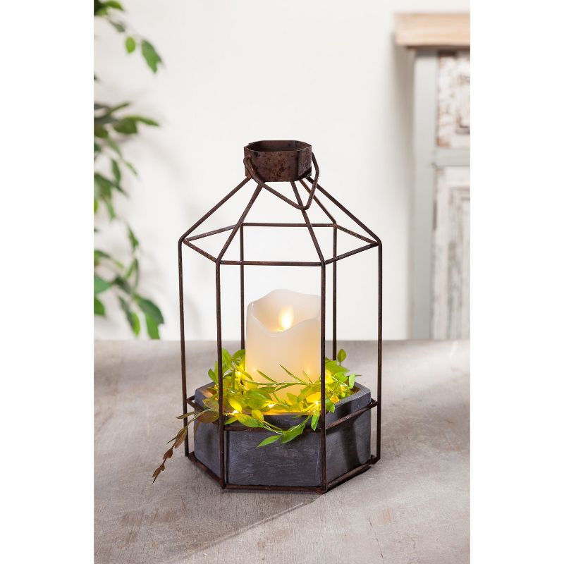 Everlasting Glow Set of Six 10 Foot Plastic Leaf Garlands with 30 Warm White LED Lights