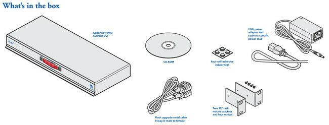 Adder - AV8PRO-DVI-US - AdderView Pro 8-port, Dual link DVI-I with USB true emulation technology