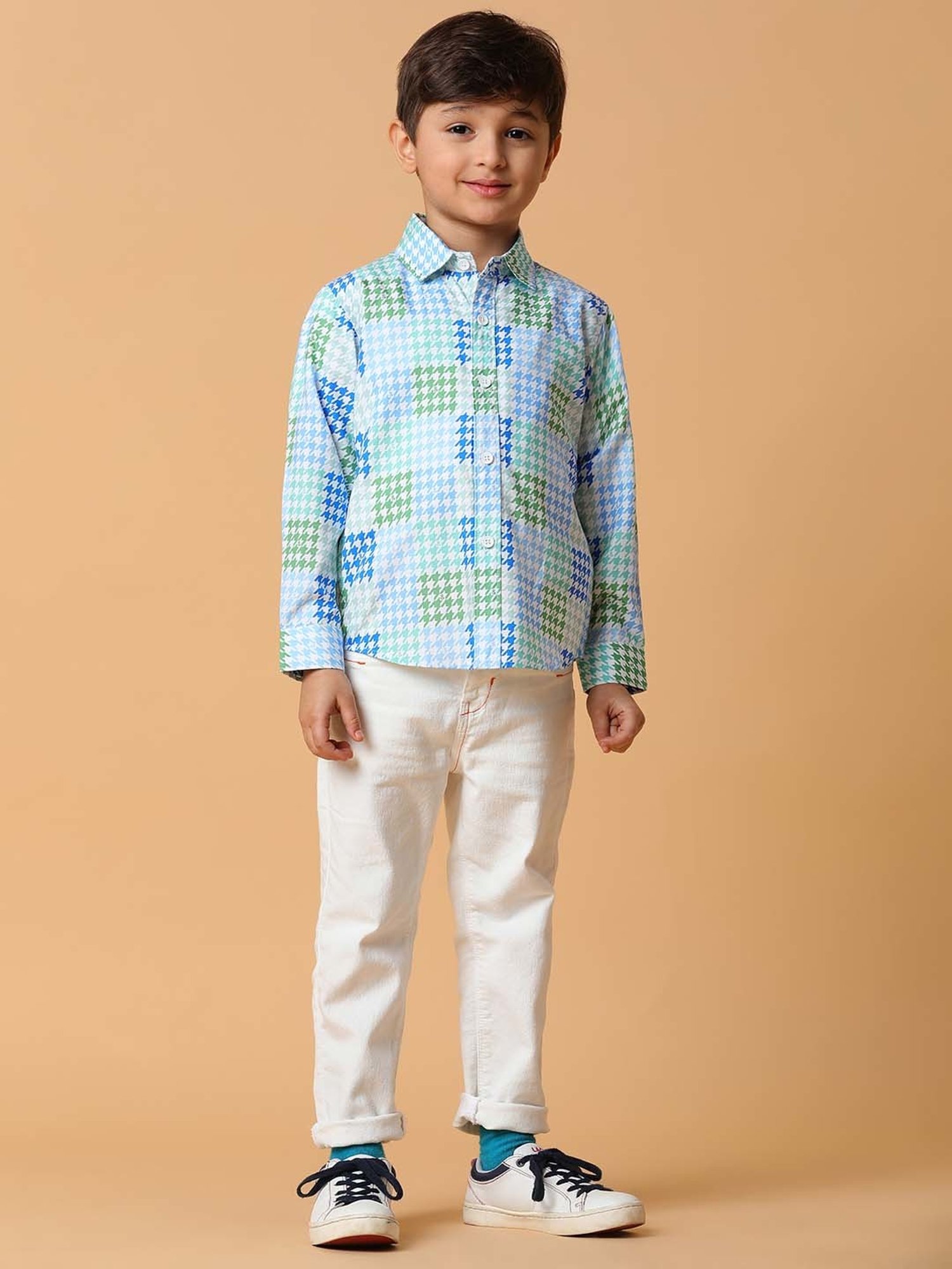 Tales & Stories Kids Multicolor Printed Full Sleeves Shirt