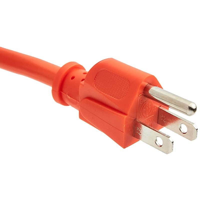 163 Vinyl Outdoor Extension Cord Orange 75 Foot