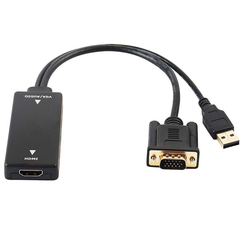 VGA to HDMI Werleo VGA Input to HDMI Ouput Adapter Converter with Audio Support and 1080P Resolution