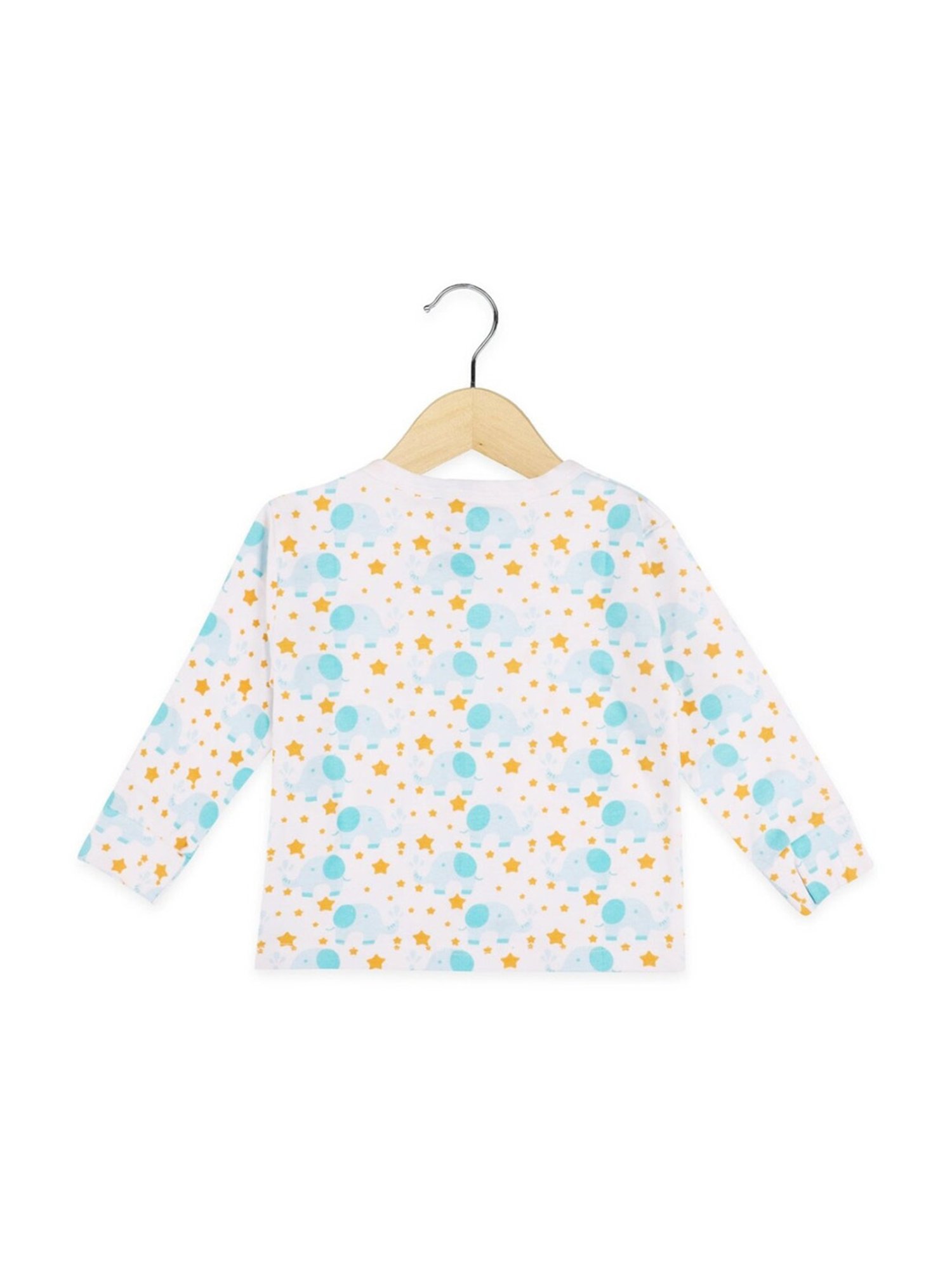 The Mom Store Boys Multicolor Cotton Printed Full Sleeves Top Set