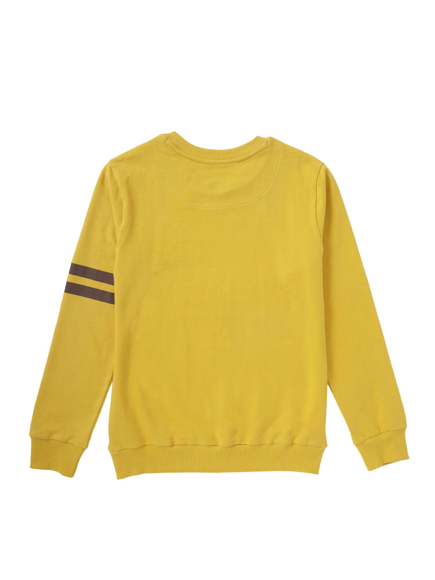 Cub McPaws Kids Yellow Printed Sweatshirt