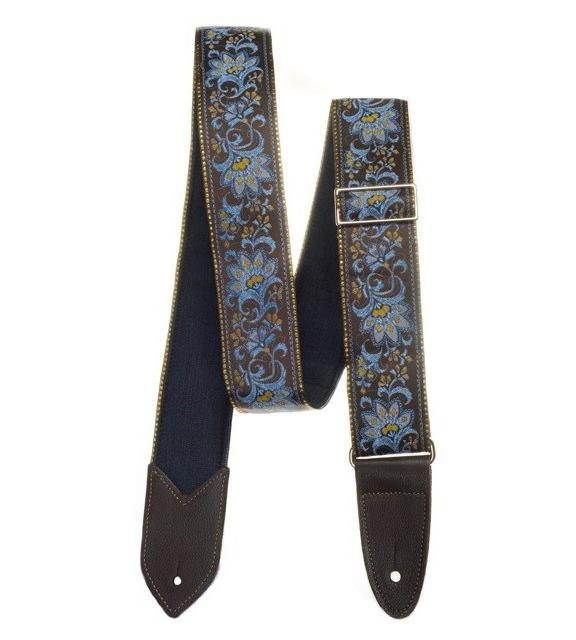 Jodi Head 2" Slide Verna Dusty Guitar Strap, Leather Ends