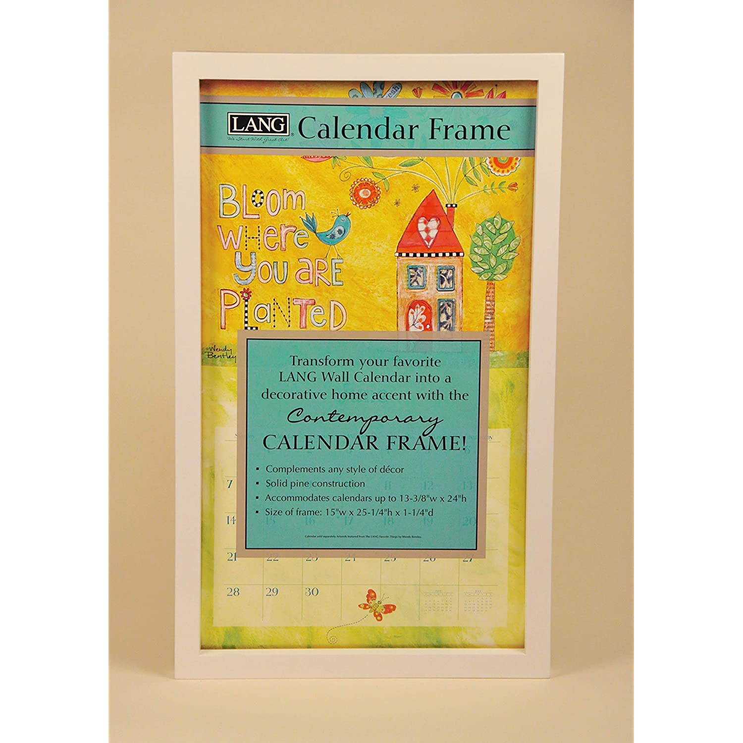Lang Perfect Timing - Contemporary Black Calendar Frame,