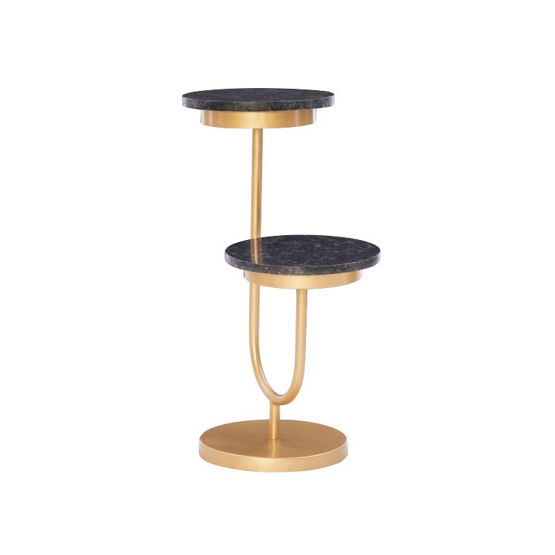 Galene Drink Table Granite Black - Powell Company