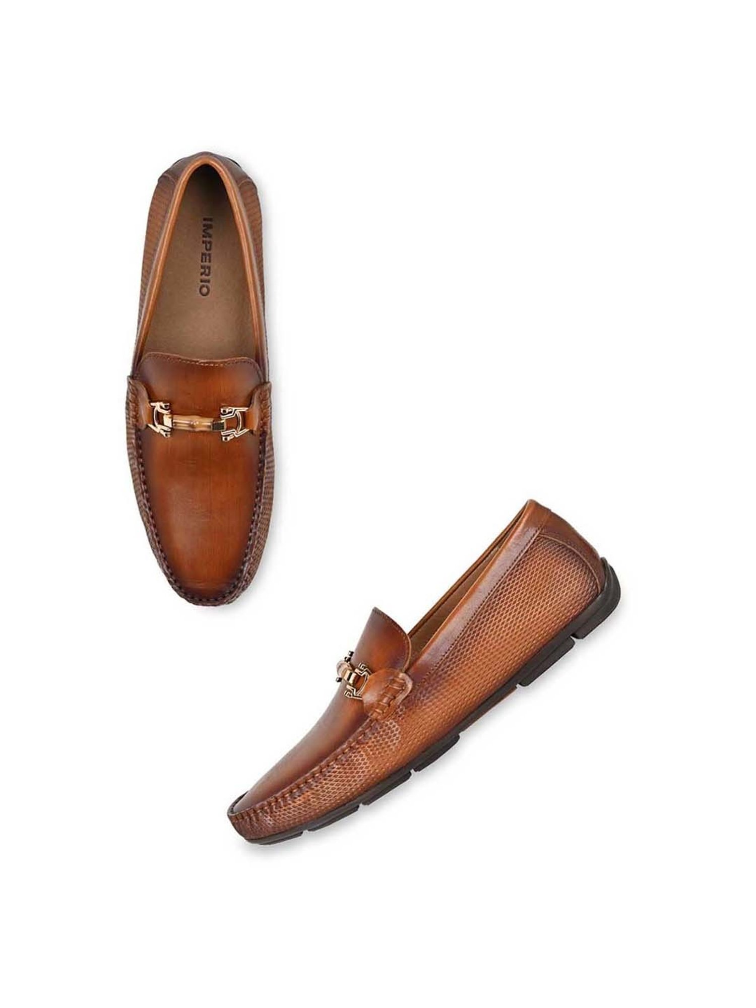 Imperio by Regal Men's Tan Casual Loafers