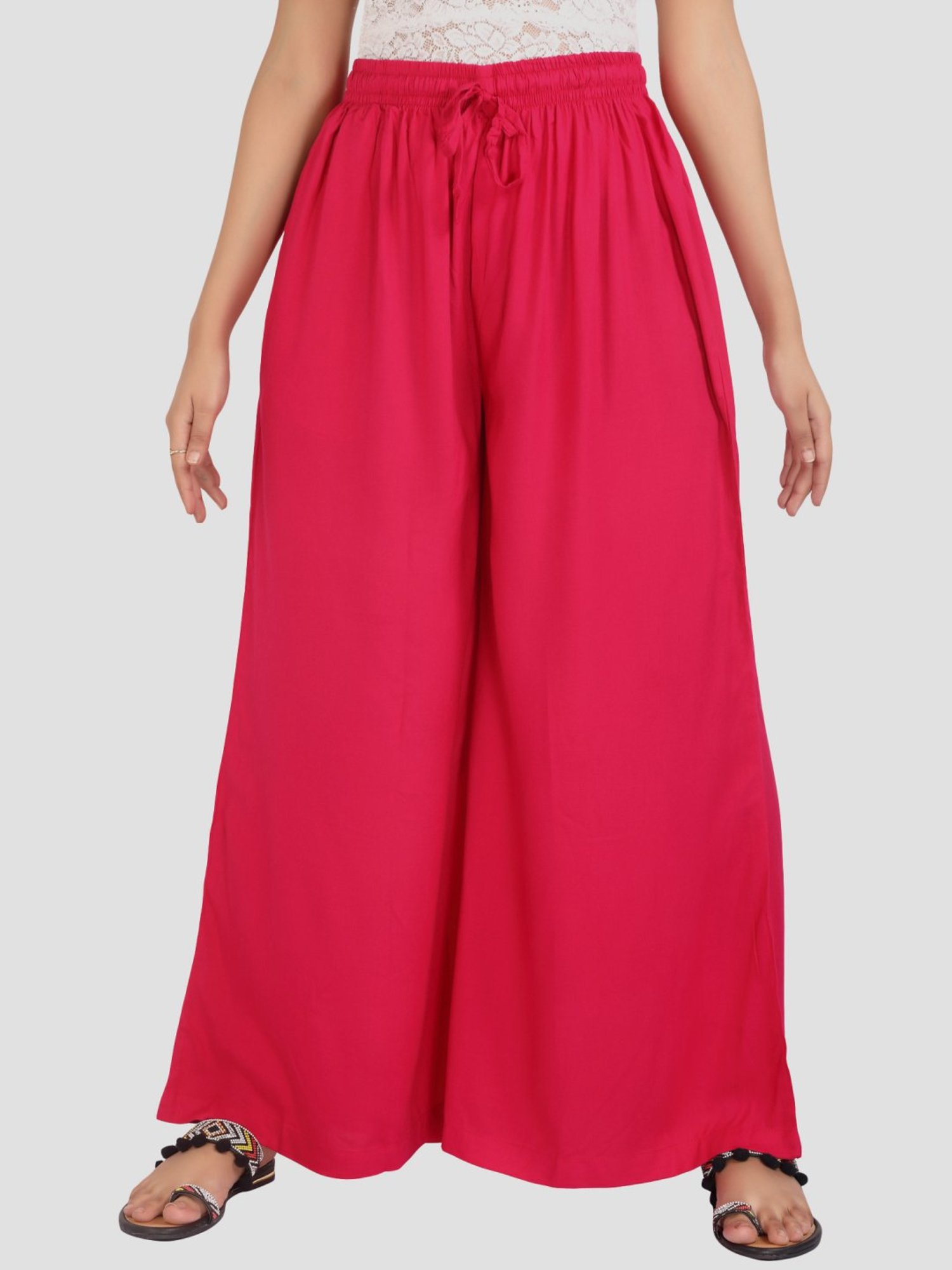 Cotton Culture Magenta Regular fit Palazzos