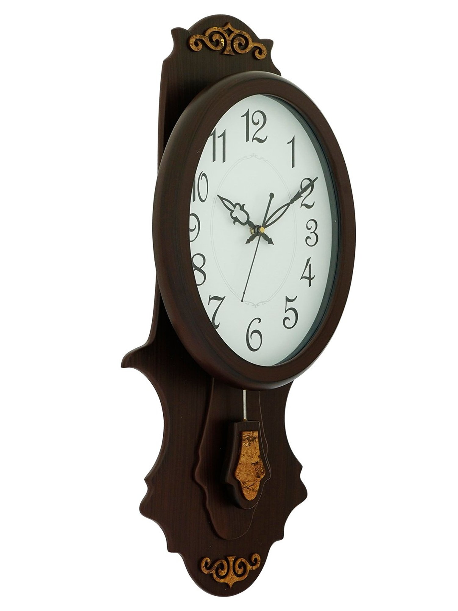 Braun Black Classic Large Analog Wall Clock With Silent Sweep Movement