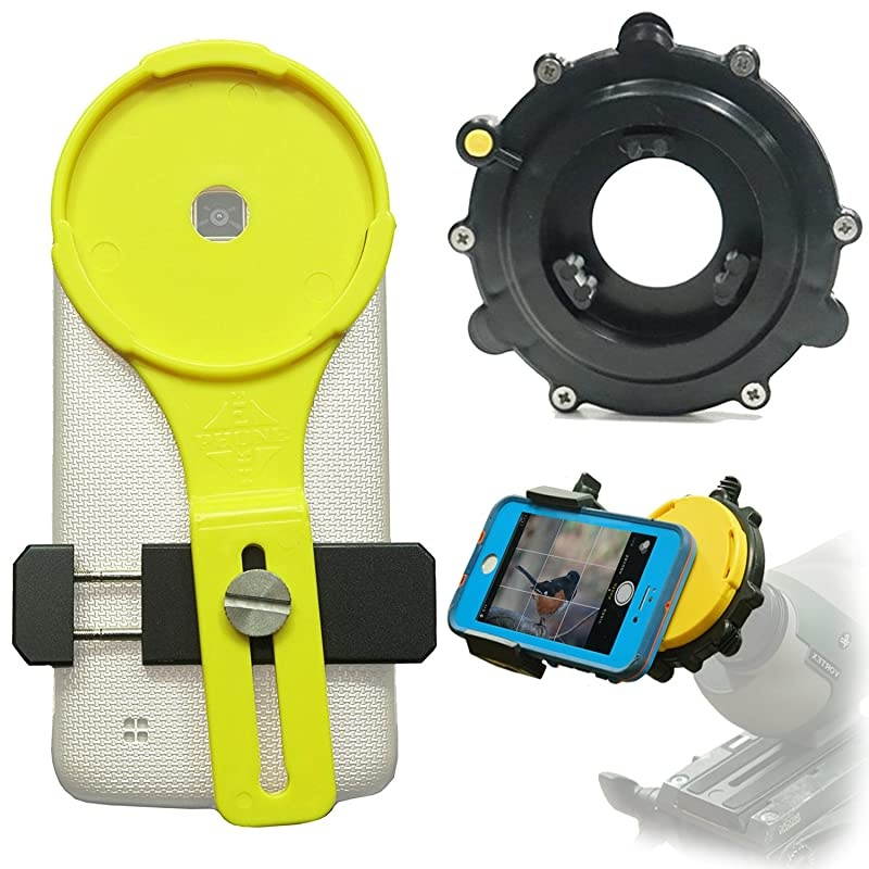 Lollipop Universal Digiscoping kit for Spotting Scope, Binocular, Microscope, Zoom Camera, Hunting, Biology, Birdwatching, Birding and Scope Lenses (U1 (1.2" - 1.8"))