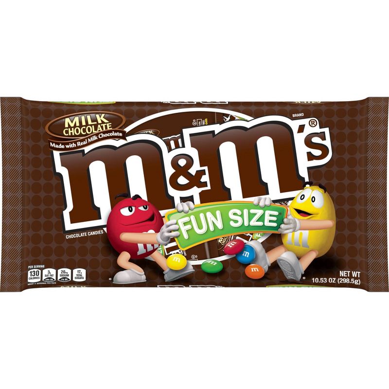 M&M's Fun Size Milk Chocolate Candy Bag - 10.53oz