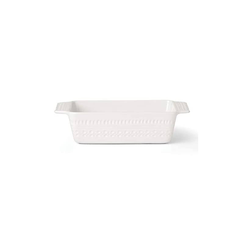 SPADE Willow Drive Cream Loaf Pan, 2.55 LB, White
