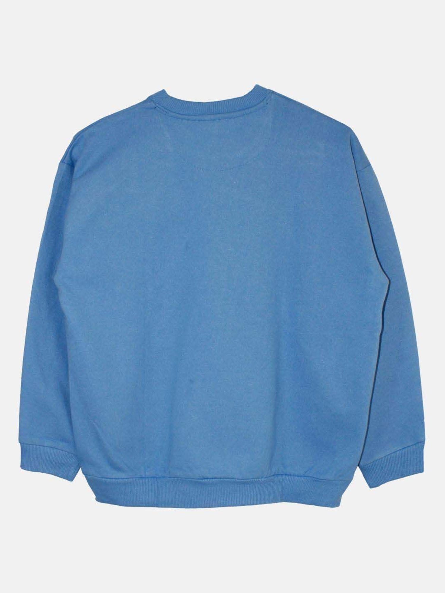 Kiddopanti Kids Blue Printed Full Sleeves Sweatshirt Set