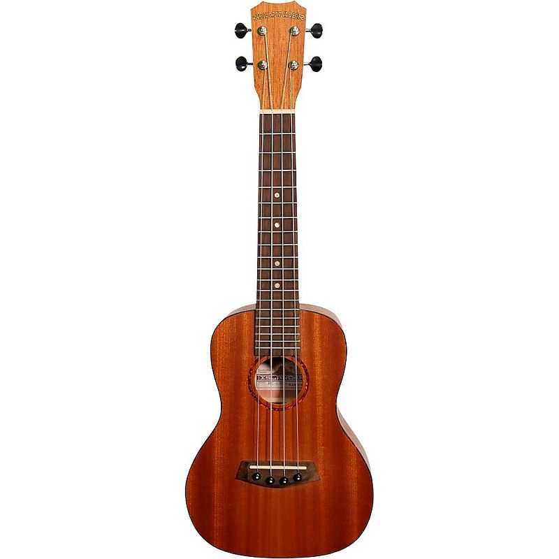 Islander Traditional concert ukulele with Mahogany top, Tortoise Binding Satin Natural