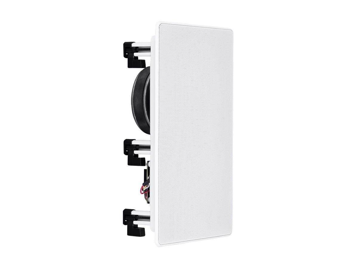 Monoprice 2-Way Architectural Aluminum In-Wall Speakers - 6.5 Inch (Pair) With Micro Ceramic Composite Tweeter - Sycamore Series