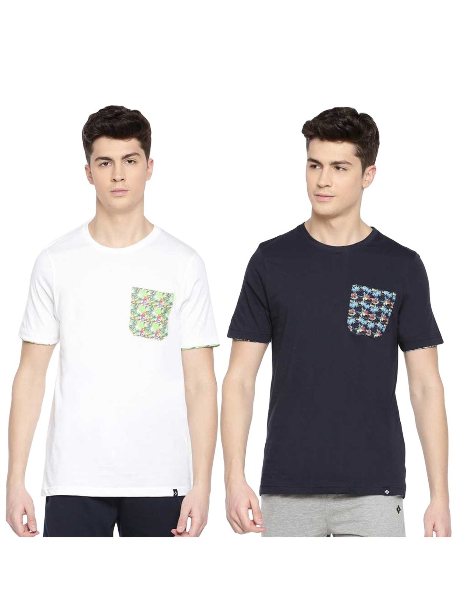 Dollar Mutlicolored Regular Fit Printed T-Shirt (Pack of 2)