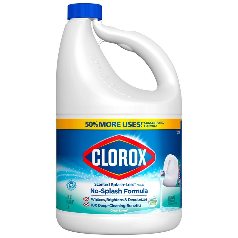 Clorox Splash-Less Liquid Bleach - Clean Linen - 117oz