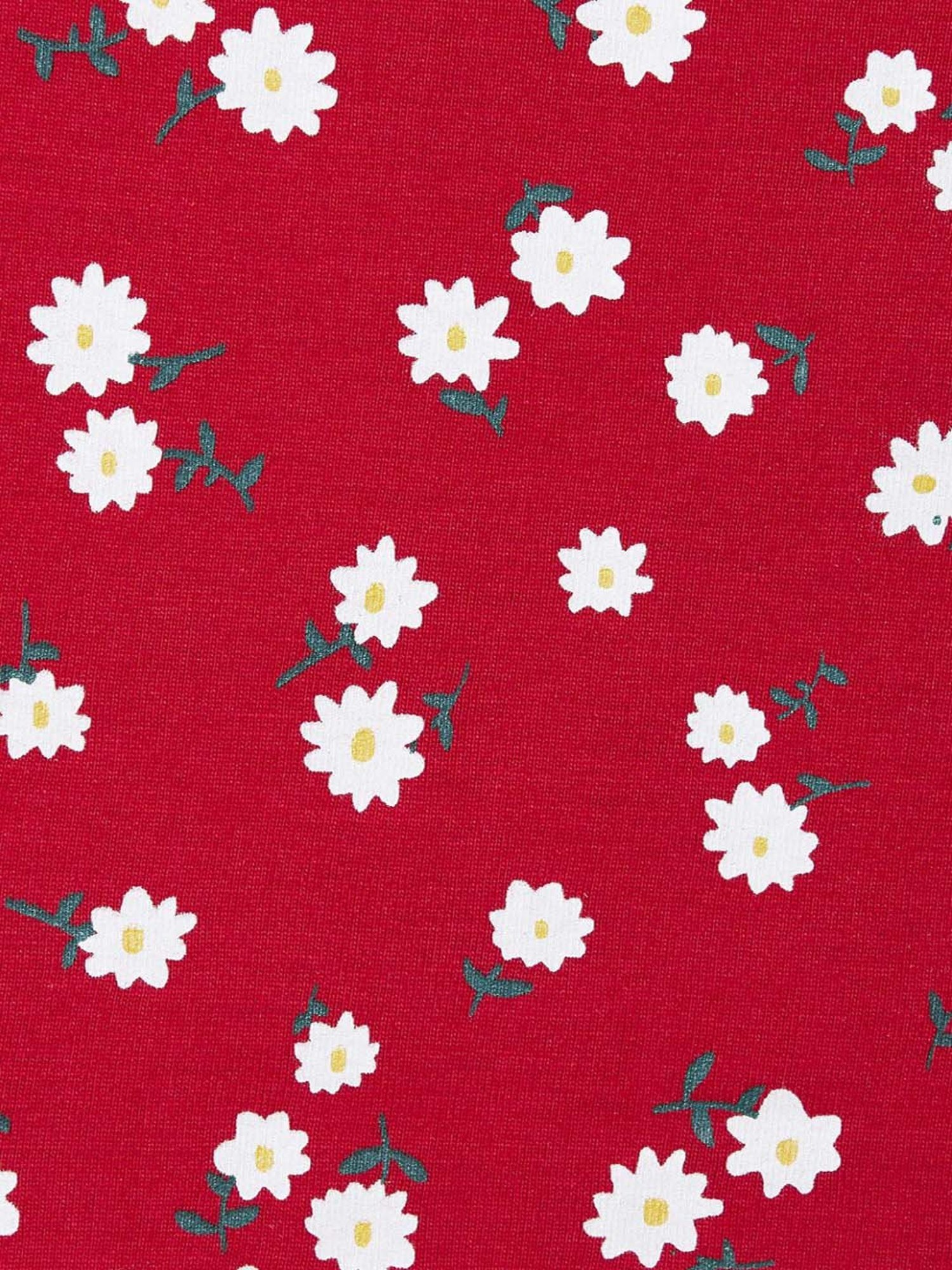 People by Pantaloons Red Cotton Floral Print Crop Top