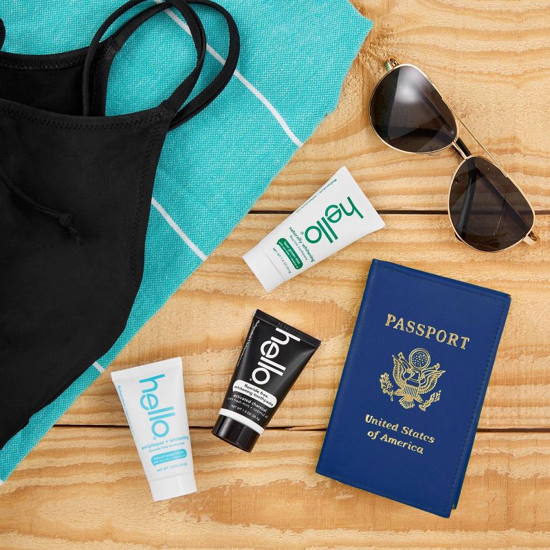 hello Antiplaque + Whitening Fluoride Free Toothpaste - Trial Size - 1oz