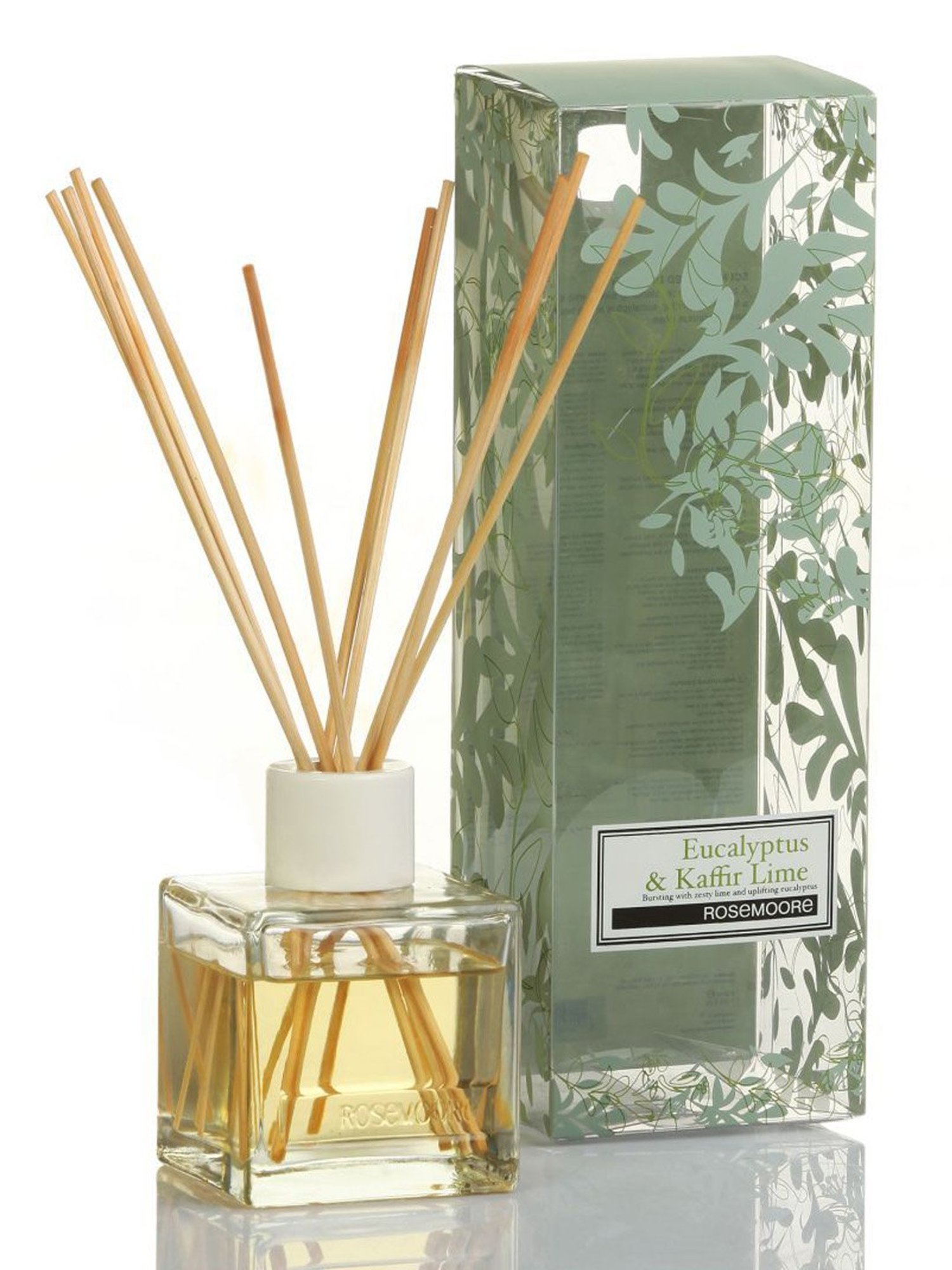 Rosemoore Reed Diffuser set with aroma oil & reed stick Eucalyptus & Kaffir Lime - (200 ml)