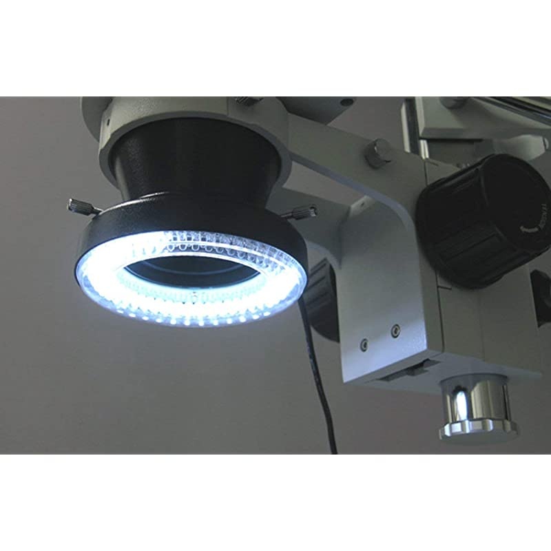 LED144A 144LED LightingDirectionAdjustable Microscope Ring Light with Adapter for Stereo Microscopes