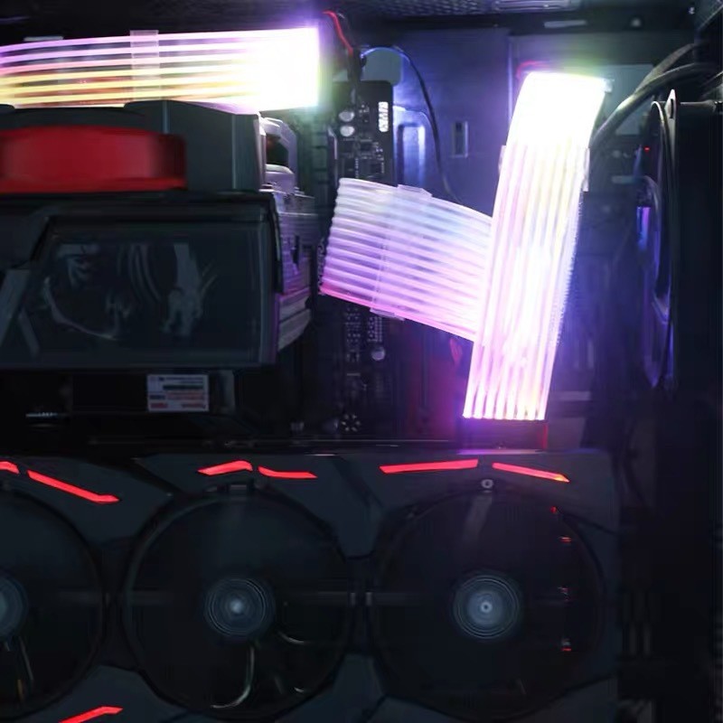 Extension Cable Power Supply Accessory Addressable RGB Light PC Case Sync 24 Pin