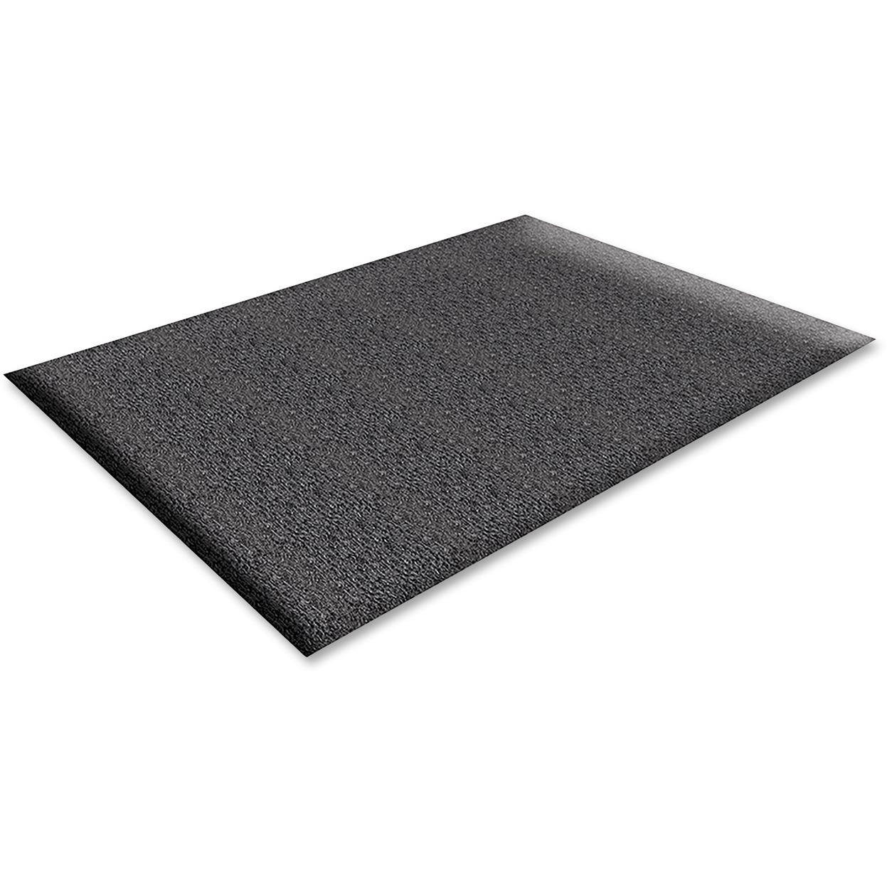 Genuine Joe Anti-Fatigue Floor Mat Thick Vinyl 3'x5' Black 70372