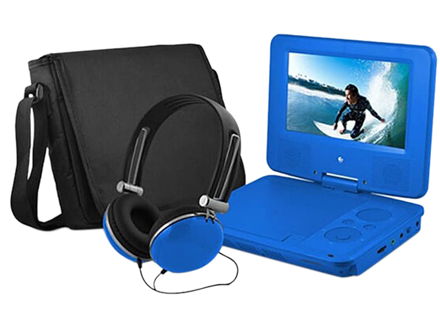 EMATIC EPD909BU 9 DVD Player Bundle Blue