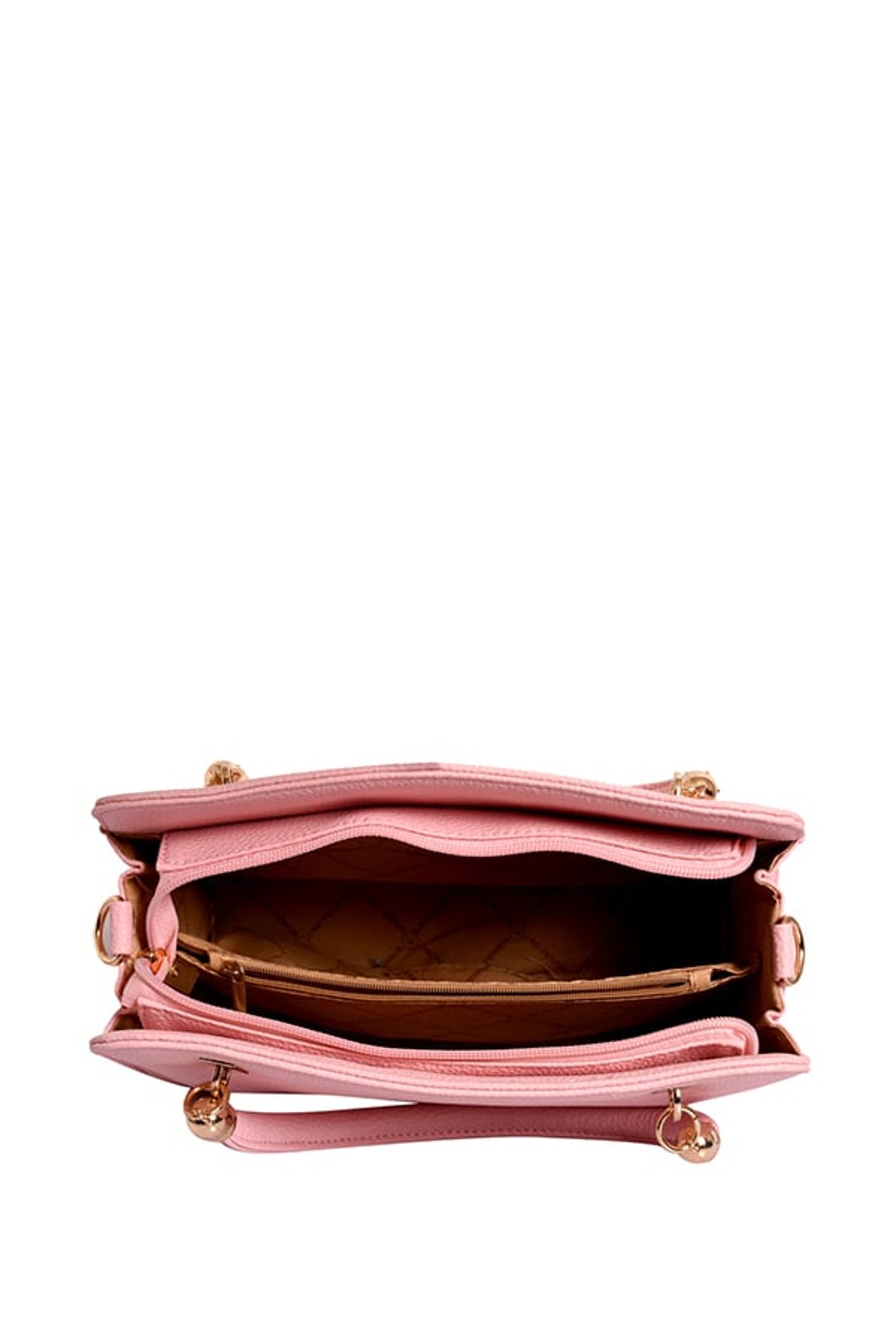 Lino Perros Pink Solid Handbag