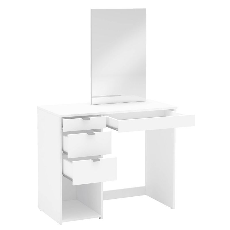 Savannah Vanity with Mirror White - Chique