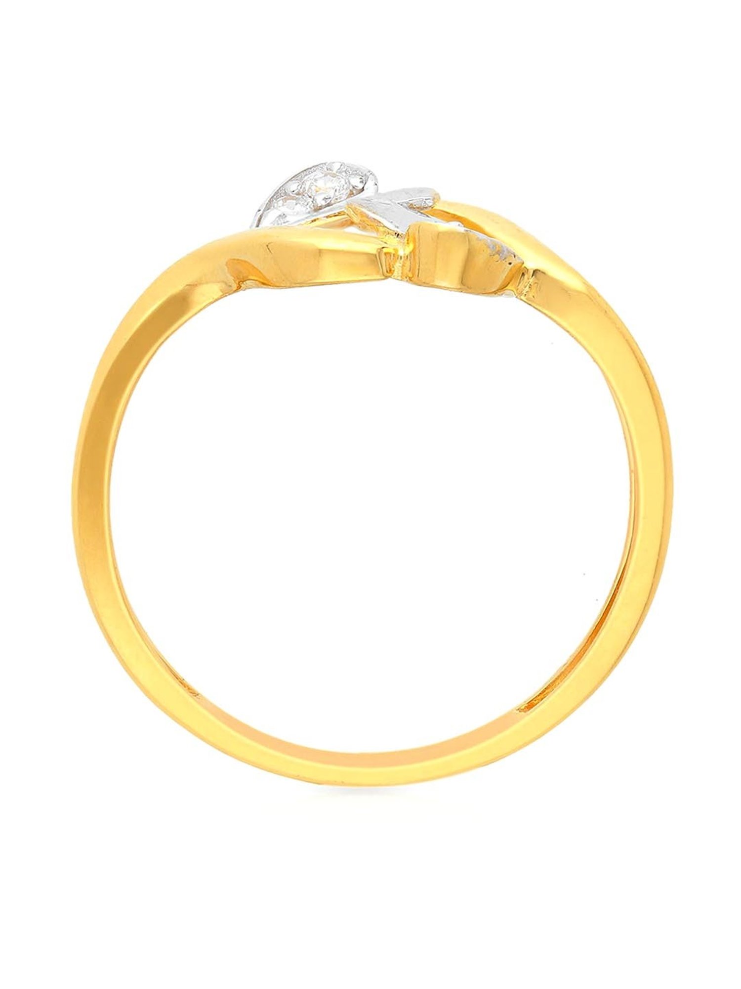 Malabar Gold and Diamonds 18k Gold Heart Ring for Women