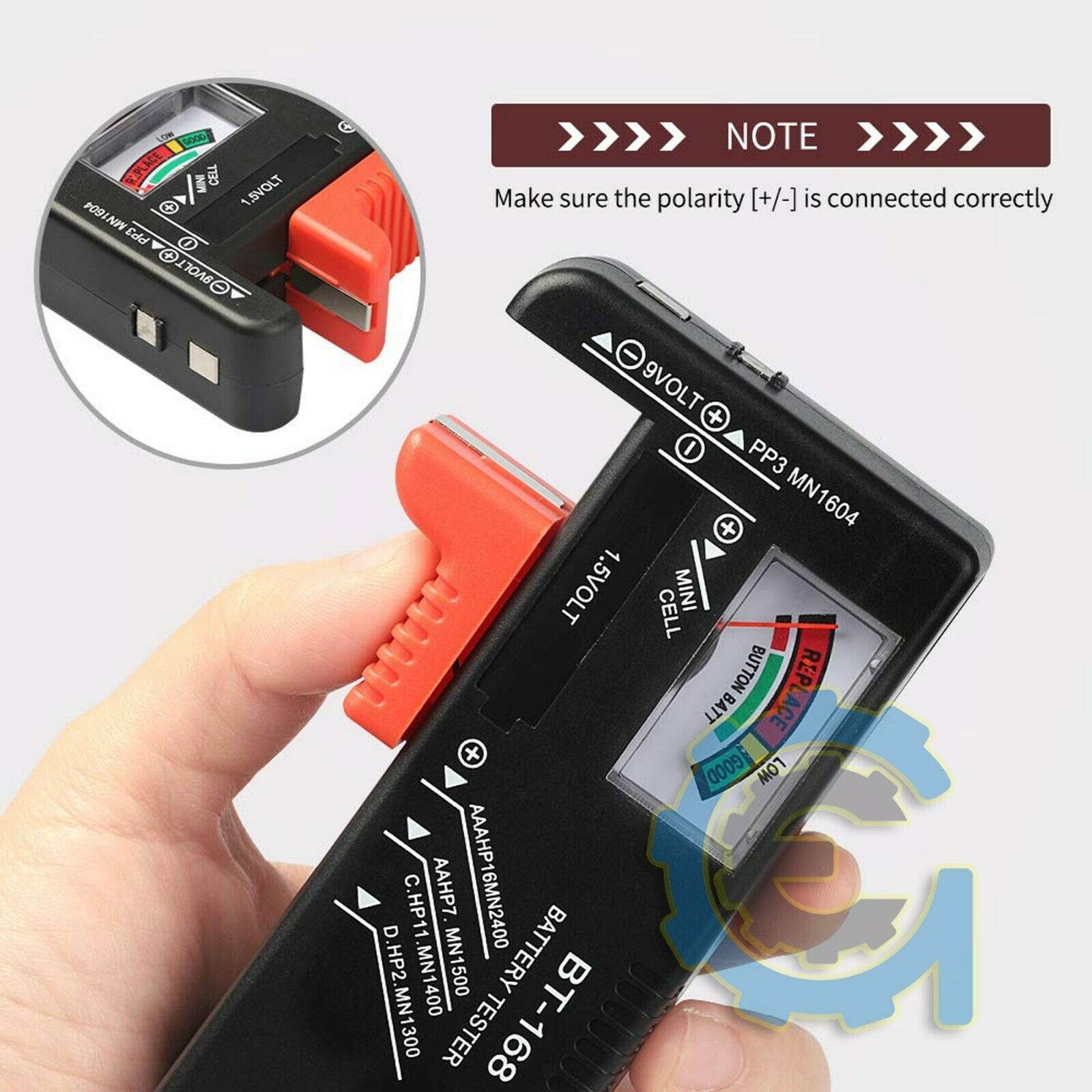 New Battery Tester Universal Volt Checker AAA, AA, C, D, 9V  Button Cell US
