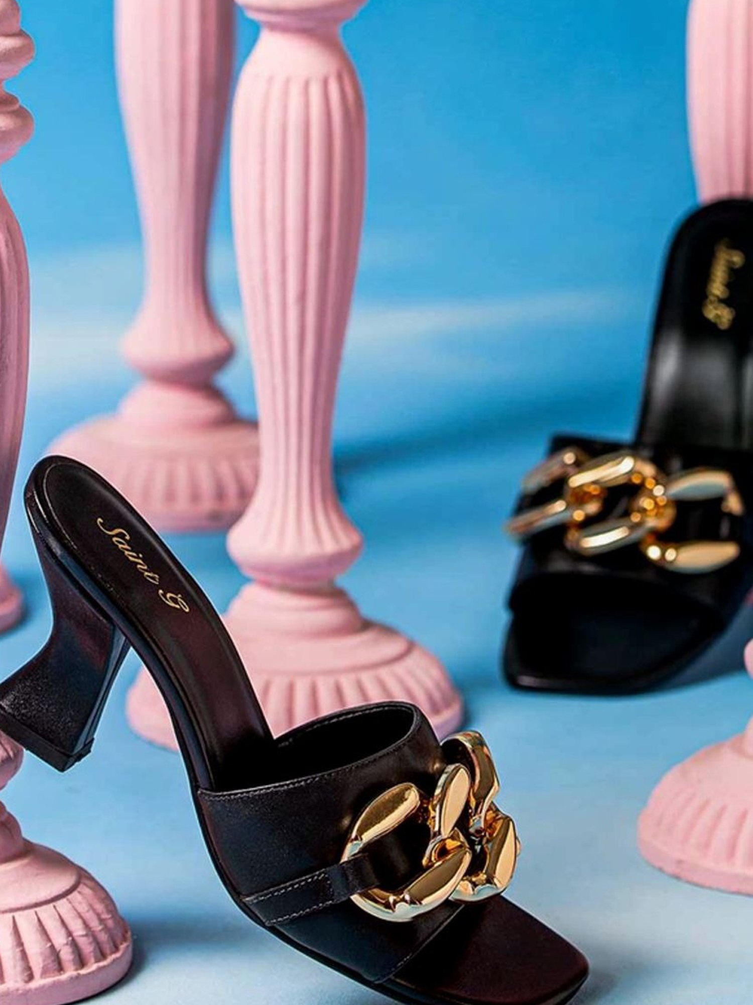 Saint G Women's Melissa Black Casual Sandals