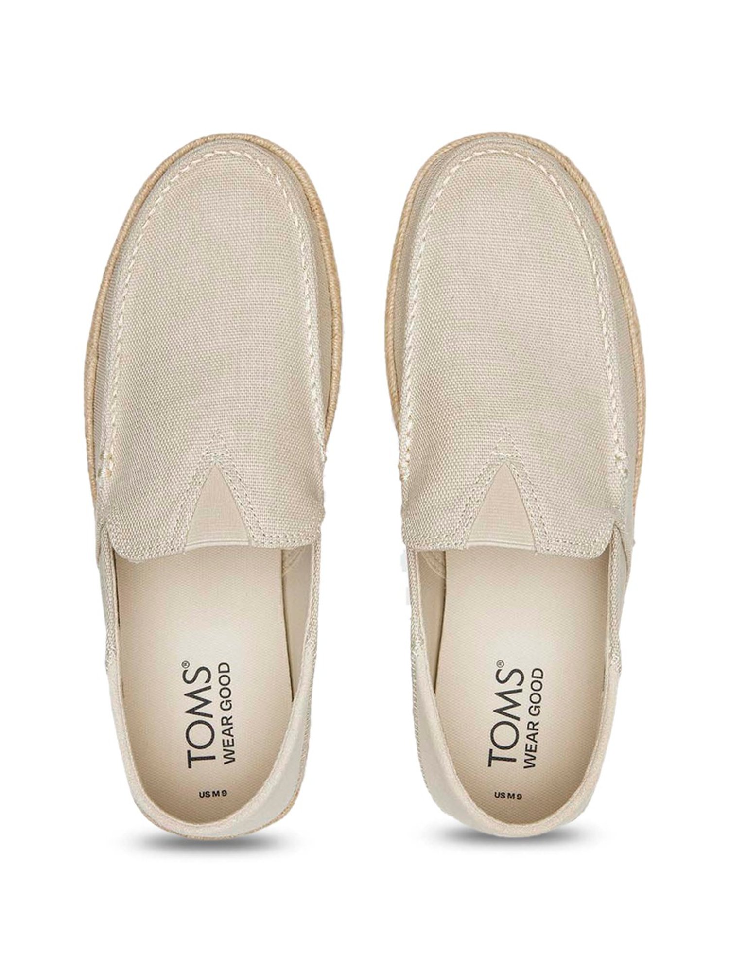 TOMS Alonso Men's Cream Espadrille Shoes