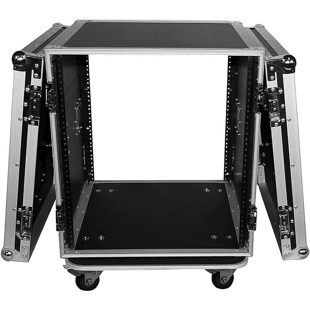 ProX T-12RSS 12U Space Amp Rack Mount ATA Flight Case 19 Inch Depth W/Casters