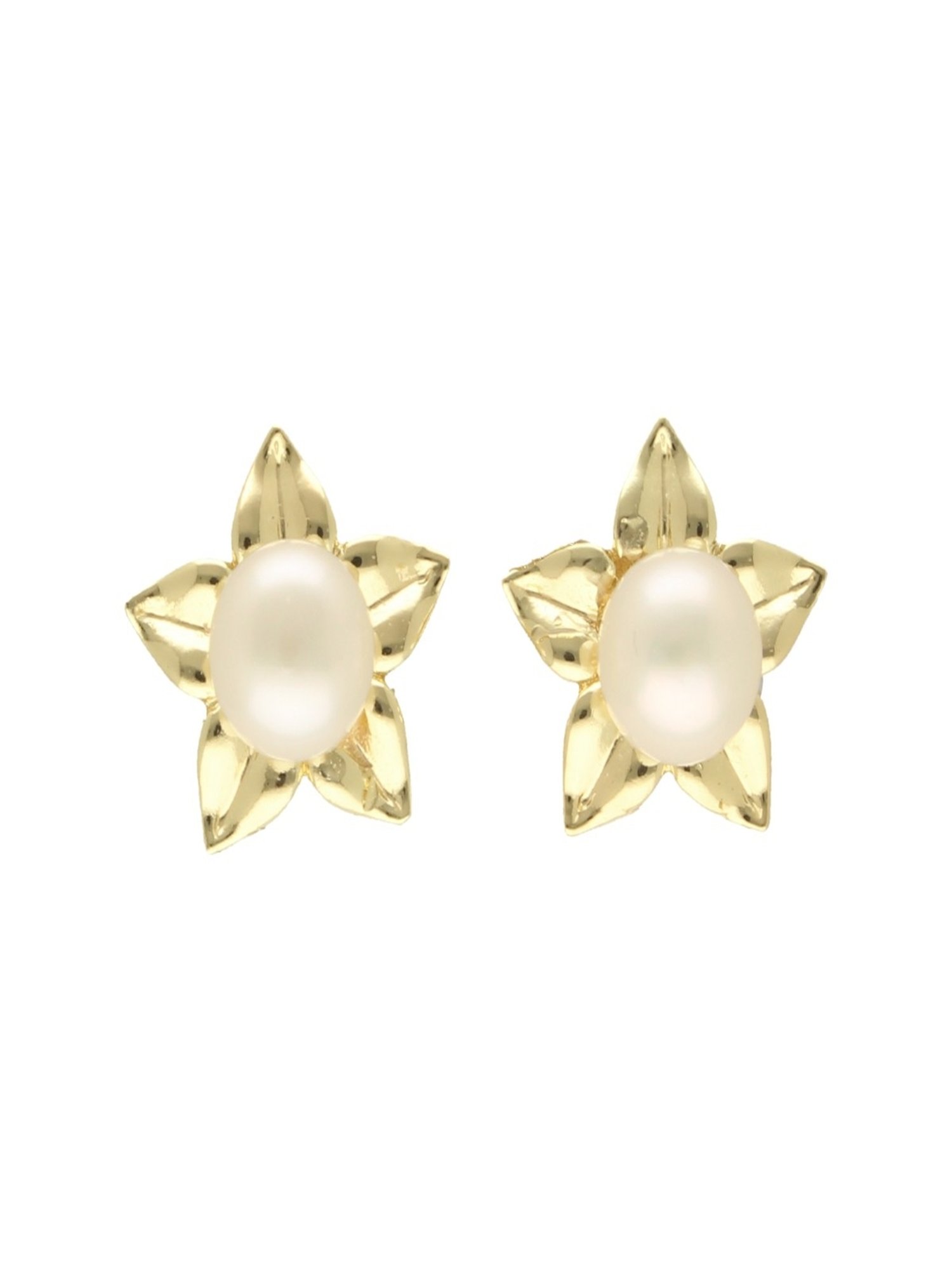 Sri Jagdamba Pearls Shinning Star Pearl Earrings