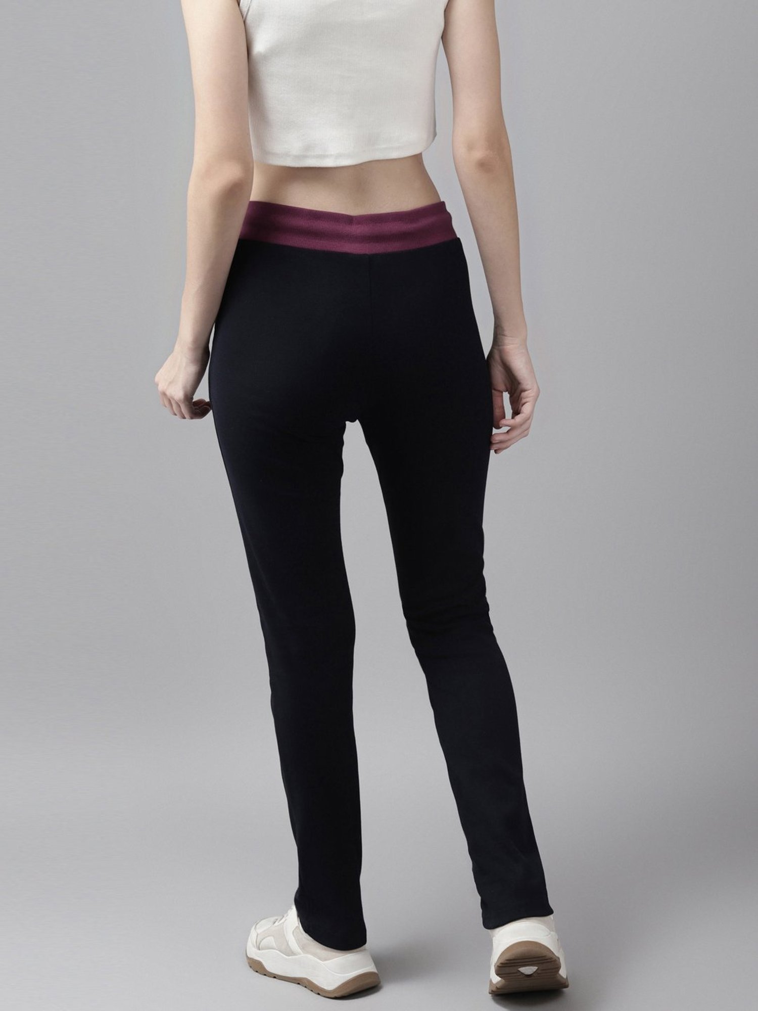 Cayman Navy Mid Rise Trackpants