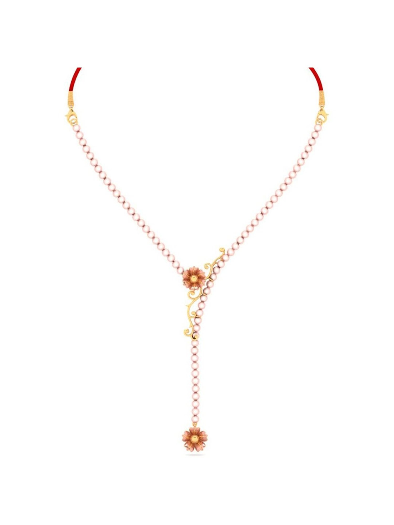 P.C. Chandra Jewellers 14k Yellow Gold Floral Design Necklace