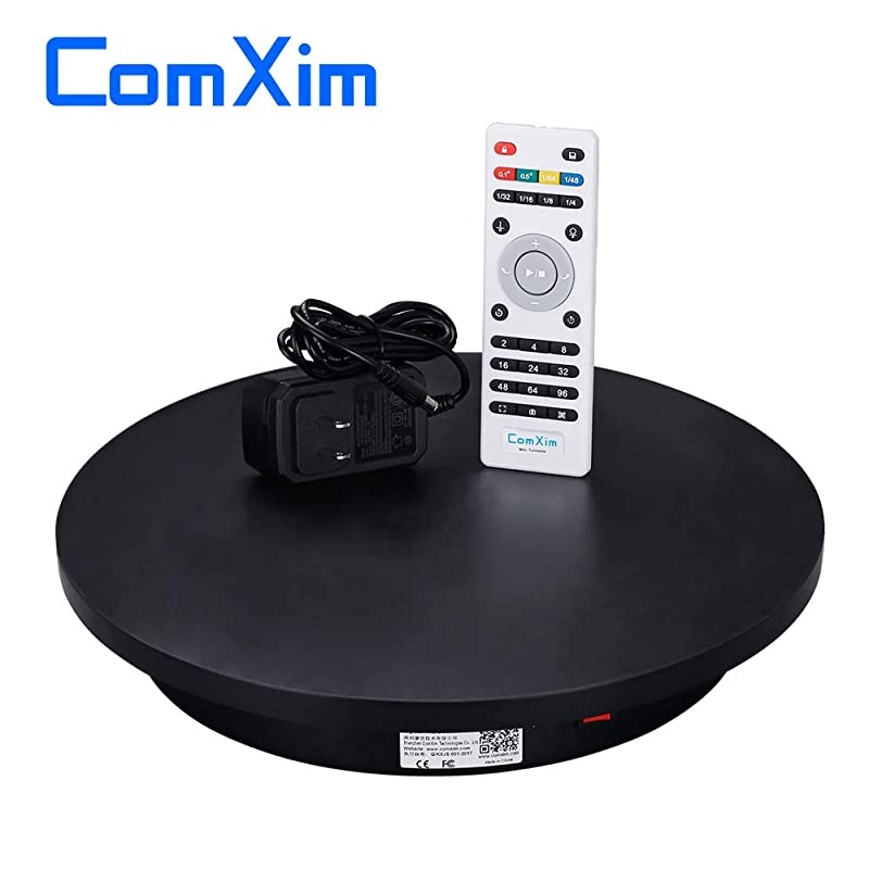 Professional 360 Degree Photography Turntable for Product Photography 158in40cm DiameterAutomatic Remote Control AngleSpeedDirection Various Rotation Mode Black