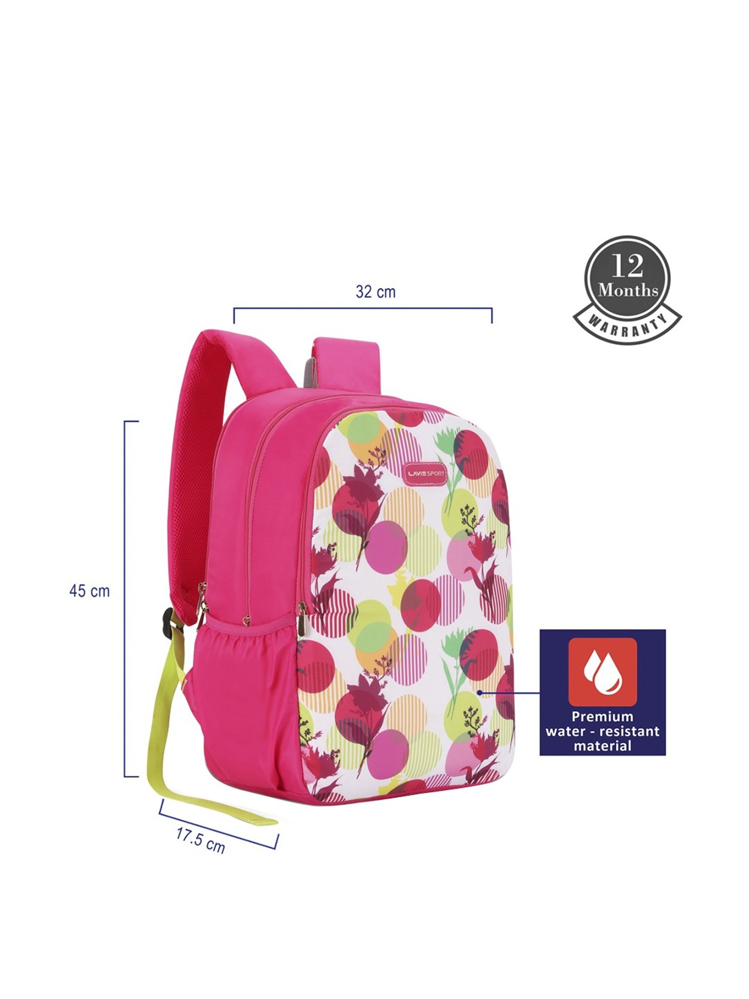 Lavie Sport Pops Pink Medium Backpack