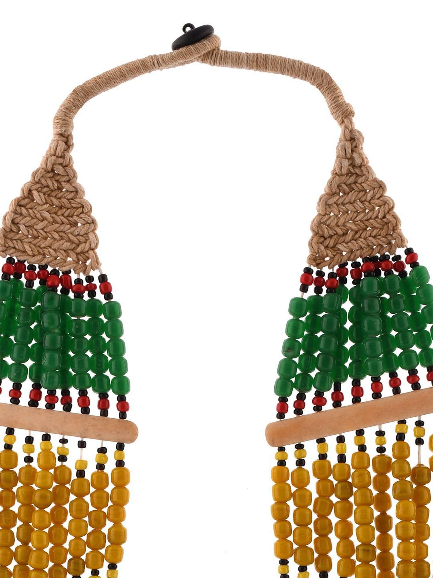 Imli Street Multicolor Vintage Naga Beaded Tribal Necklace