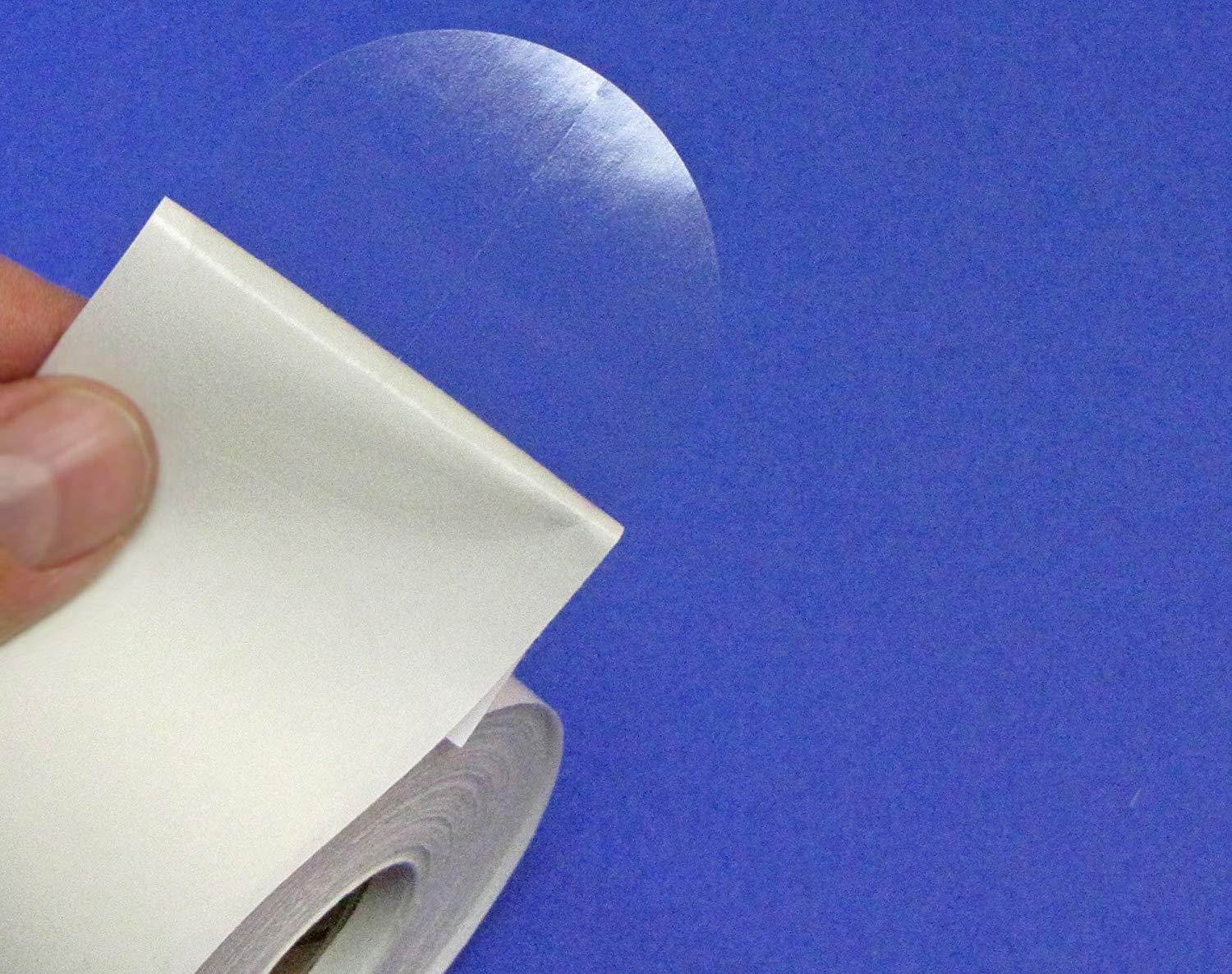 Clear Round Labels Seals Stickers 2" Circle 500 Roll #2CIR