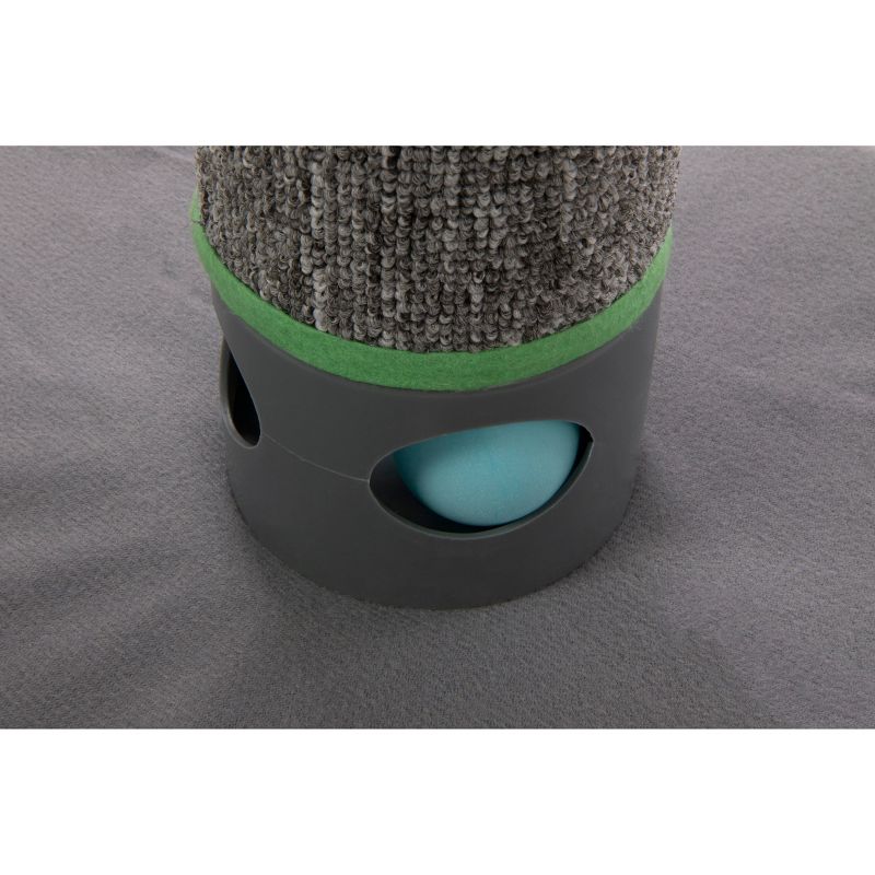 SmartyKat Playful Post Ball Track & Carpet Cat Scratching Post