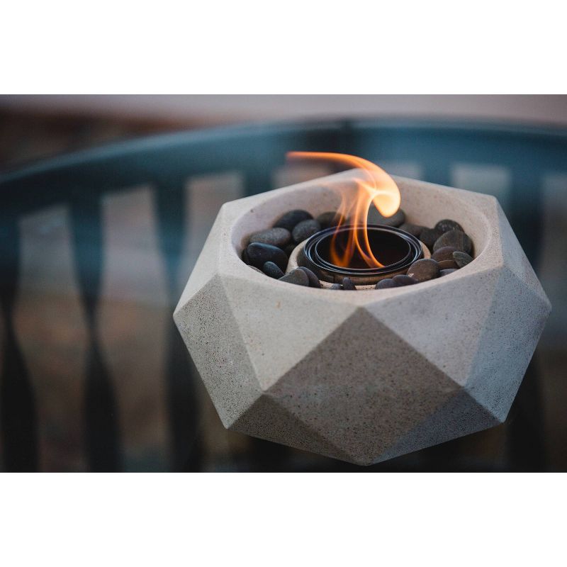 Geo Table Top Outdoor Fire Bowl - Natural - Terra Flame