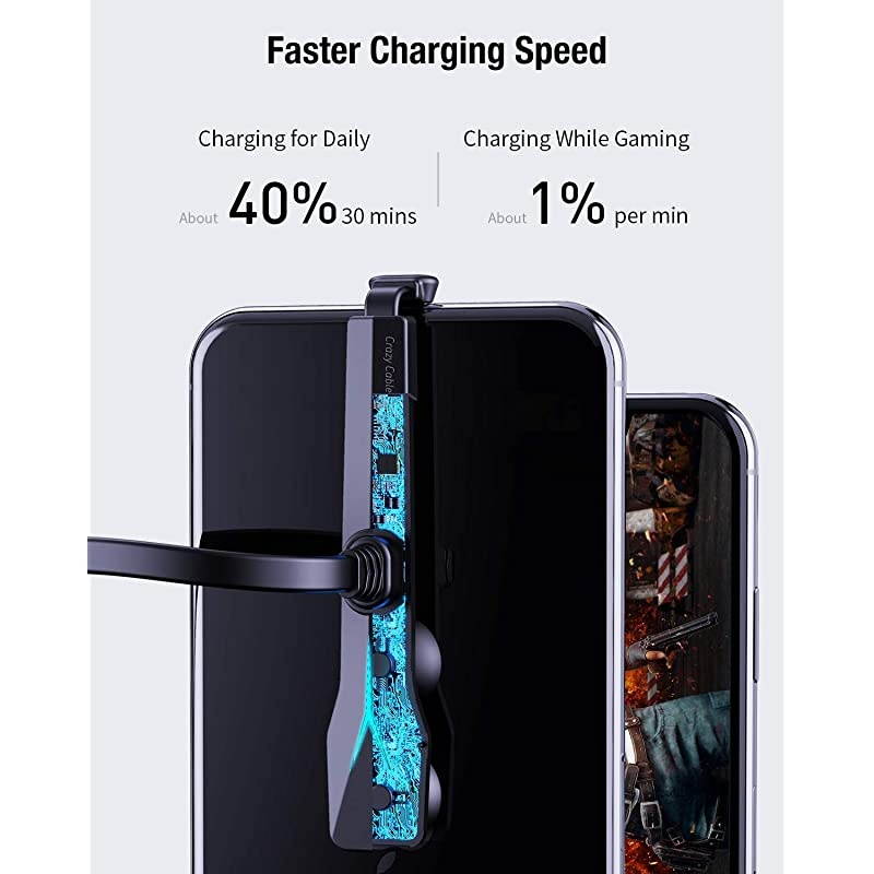 9000mAh Power Bank Portable Charger Gaming Charger with Built in Cable 49ft Length Compact External Battery Compatible with iPhone 11 XSXRX 8 7 6
