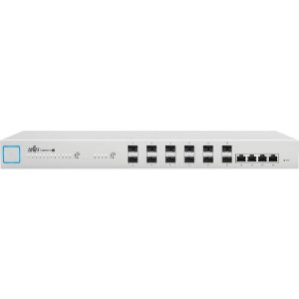 Ubiquiti 10G 16-Port Managed Aggregation Switch - 4 Ports - Manageable - 2 Layer Supported - - - 1U