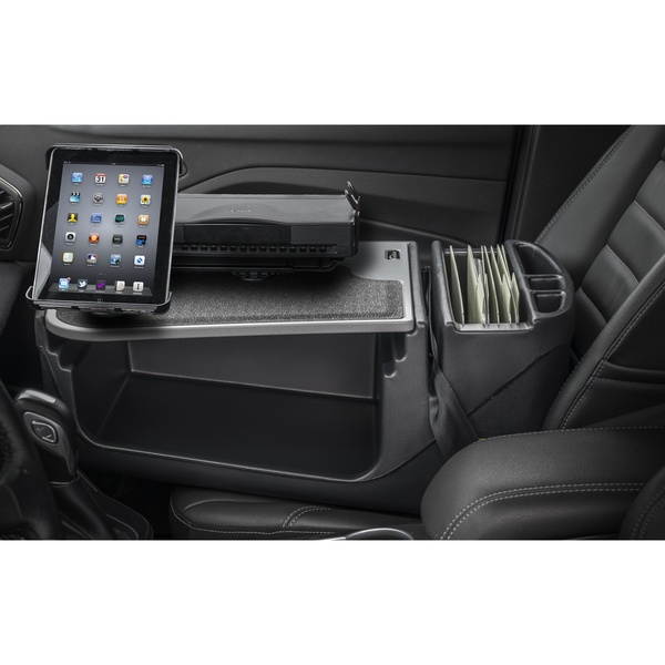 AutoExec AUE08175 Efficiency GripMaster Car Desk Grey Finish with Built-in 200 Watt Power Inverter, Printer Stand and Tablet Mount 
AESGrip-02-PS-Tablet