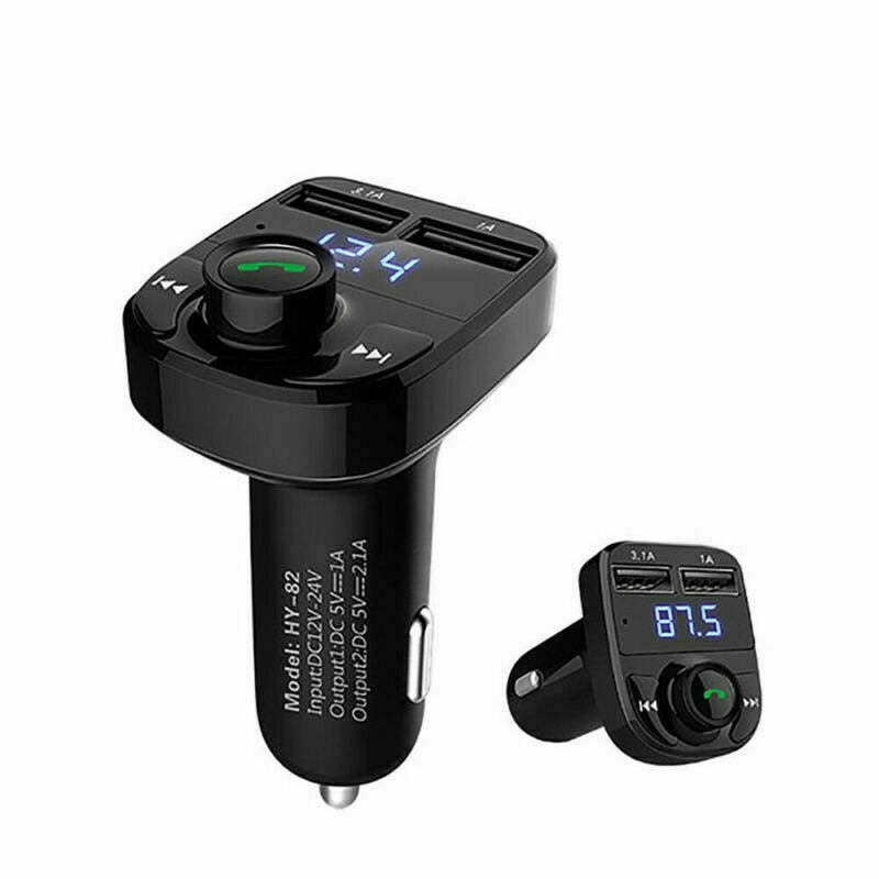 Bluetooth In-Car Wireless Transmitter MP3 Radio FM Adapter Kit Car 2 USB Charger