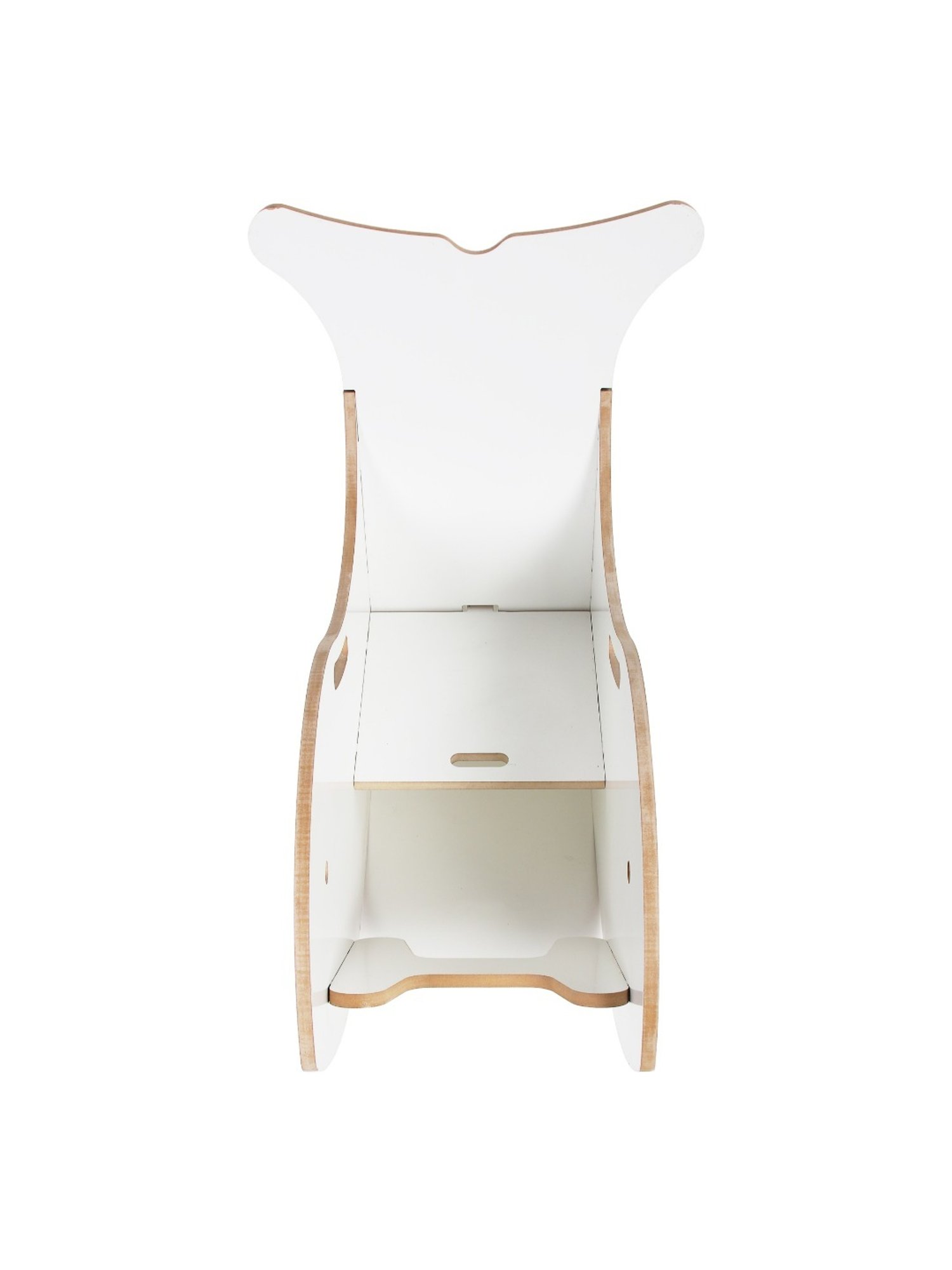 Kiddery White Montessori Inspired Whale Rocking Chair for Kids (Age 3-8 Years)