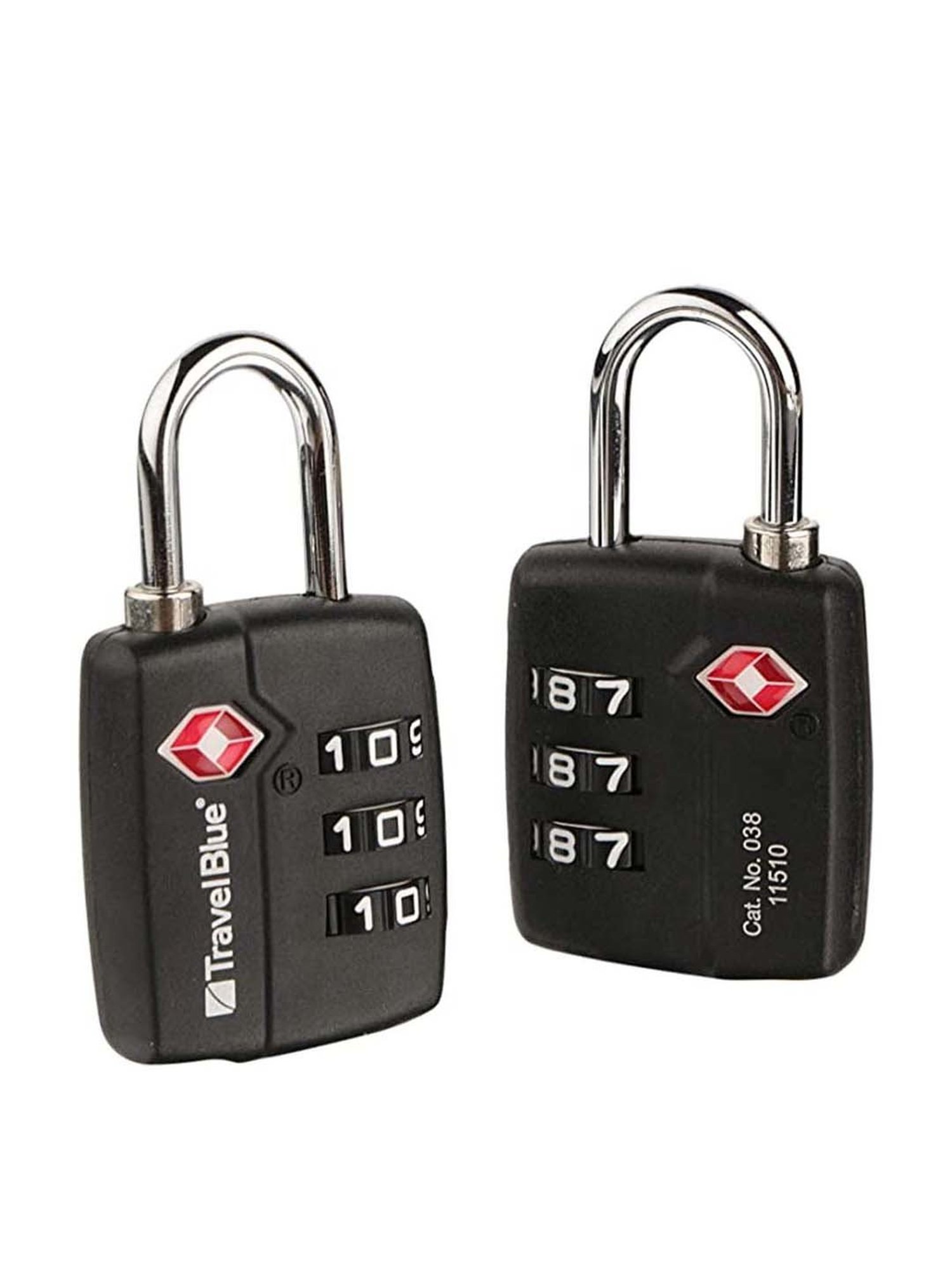 Travel Blue Black TSA Lock - Pack of 2